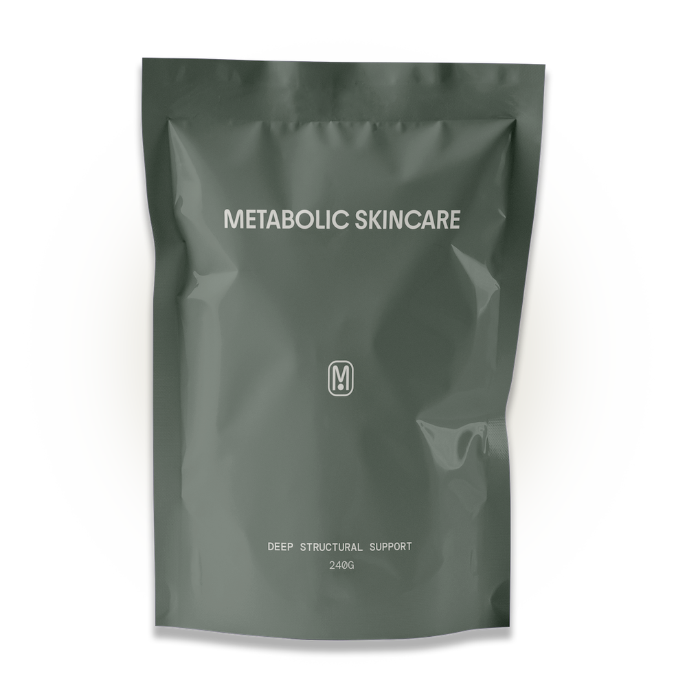 Metabolic Skincare - deep structural support packaging