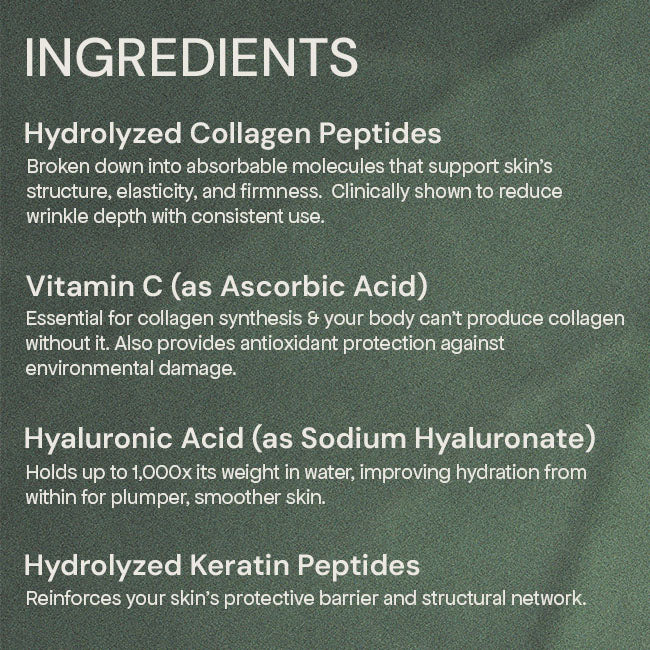 Metabolic Skincare Supplement Ingredients
